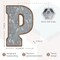 Galvanized Metal Letters for Wall Decor 3D Letter P for Hanging or Freestanding Unique Blend of Rustic Vintage Western and Industrial Styles Fits for Living Room Lobby Kitchen Bedroom Decoration
